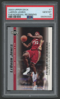 LeBron James 2003-04 Upper Deck Phenomenal Beginning LeBron James #7 RC (PSA 10) at PristineAuction.com