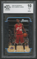 LeBron James 2003-04 Bowman #123 RC (BCCG 10) at PristineAuction.com