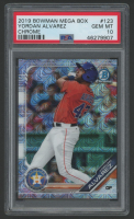 Yordan Alvarez 2019 Bowman Chrome Mega Box Prospects Refractors #BCP123 (PSA 10) at PristineAuction.com