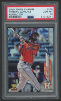 Yordan Alvarez 2020 Topps Chrome Refractors #200 (PSA 10) at PristineAuction.com