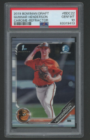 Gunnar Henderson 2019 Bowman Chrome Draft Refractor #BDC22 (PSA 10) at PristineAuction.com