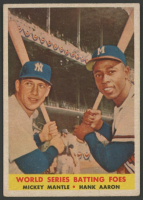 Mickey Mantle / Hank Aaron 1958 Topps #418 World Series Batting Foes at PristineAuction.com