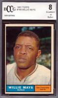 Willie Mays 1961 Topps #150 (BCCG 8) at PristineAuction.com