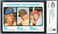 Ron Cey / John Hilton / Mike Schmidt 1973 Topps #615 Rookie Third Basemen RC (BCCG 8) at PristineAuction.com