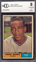 Ernie Banks 1961 Topps #350 (BCCG 8) at PristineAuction.com