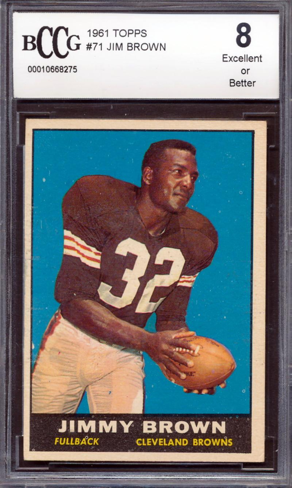 Jim Brown 1961 Topps #71 (BCCG 8)