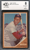 Stan Musial 1962 Topps #50 (BCCG 8) at PristineAuction.com