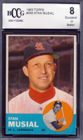 Stan Musial 1963 Topps #250 (BCCG 8) at PristineAuction.com