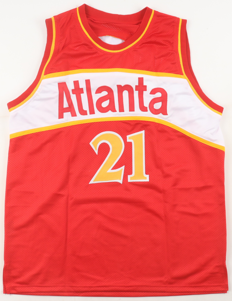 Dominique Wilkins Signed Jersey (Schwartz) at PristineAuction.com Dominique Wilkins Signed Jersey (Schwartz) at PristineAuction.com