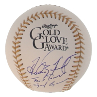 Andres Galarraga Signed Gold Glove Award Baseball Inscribed "Two Time Gold Glove" (Beckett) at PristineAuction.com
