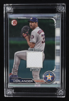 Justin Verlander 2022 Jersey Fusion Game-Used Swatch #JV509 at PristineAuction.com