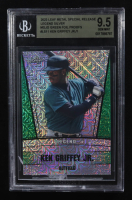 Ken Griffey Jr. 2023 Leaf Metal Special Release Legend Silver Green Foil Proofs Mojo #LS11 (BGS 9.5) at PristineAuction.com