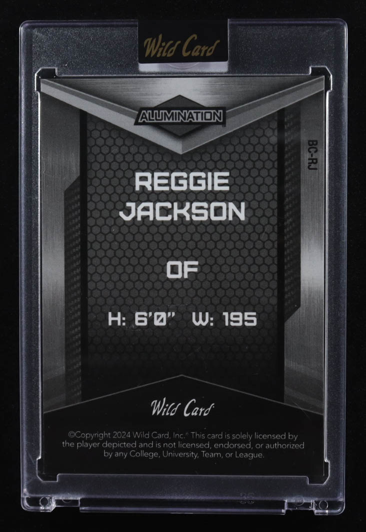 Reggie Jackson 2024 Wild Card Alumination #BC-RJ #1/1 at PristineAuction.com Reggie Jackson 2024 Wild Card Alumination #BC-RJ #1/1 at PristineAuction.com