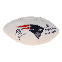 Richard Seymour Signed Patriots Logo Football Inscribed "SB XXXVI, XXXVIII, XXXIX Champs" (Beckett) at PristineAuction.com
