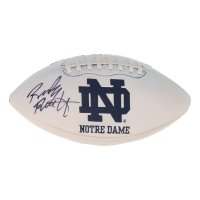 Rudy Ruettiger Signed Notre Dame Fighting Irish Logo Football (JSA) at PristineAuction.com