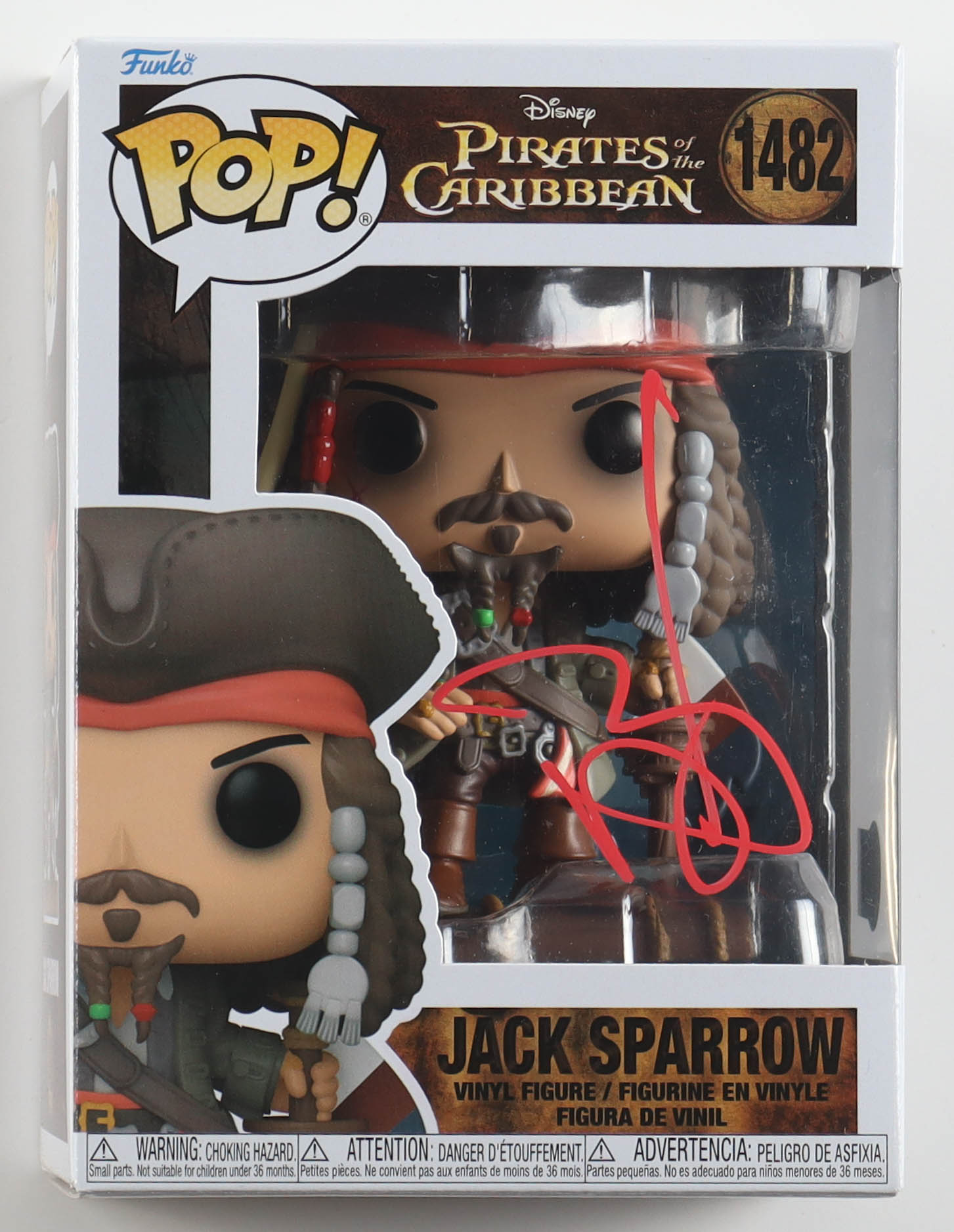 Johnny Depp Signed "Pirates of the Caribbean" #1482 Jack Sparrow Funko Pop! Vinyl Figure (Beckett) at PristineAuction.com Johnny Depp Signed "Pirates of the Caribbean" #1482 Jack Sparrow Funko Pop! Vinyl Figure (Beckett) at PristineAuction.com