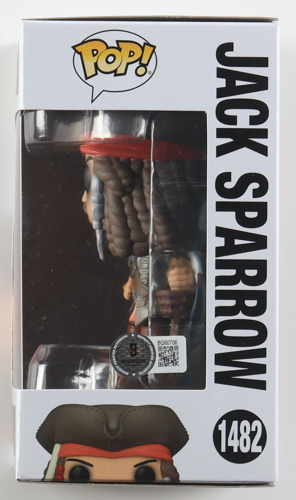 Johnny Depp Signed "Pirates of the Caribbean" #1482 Jack Sparrow Funko Pop! Vinyl Figure (Beckett) at PristineAuction.com Johnny Depp Signed "Pirates of the Caribbean" #1482 Jack Sparrow Funko Pop! Vinyl Figure (Beckett) at PristineAuction.com