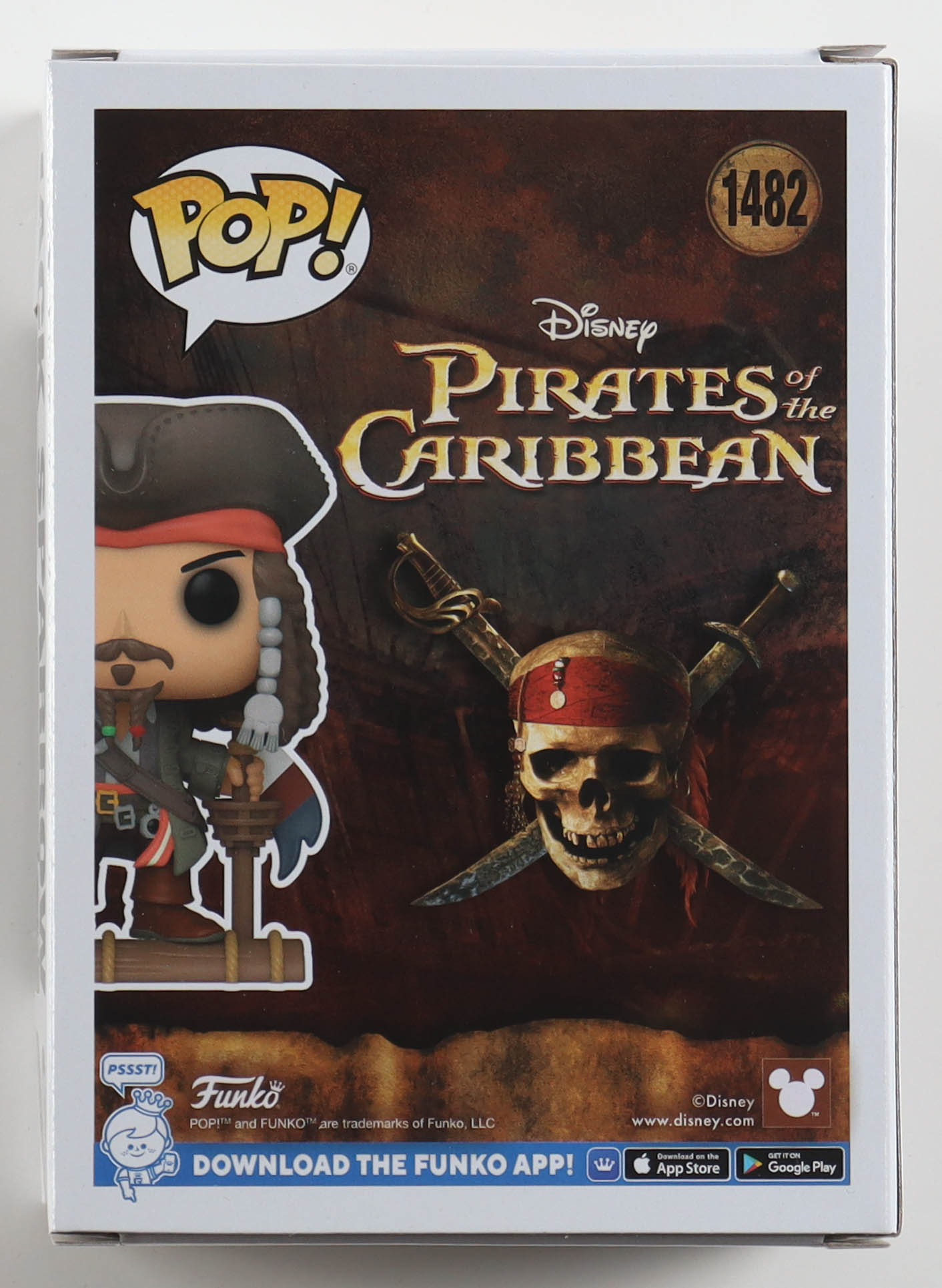 Johnny Depp Signed "Pirates of the Caribbean" #1482 Jack Sparrow Funko Pop! Vinyl Figure (Beckett) at PristineAuction.com Johnny Depp Signed "Pirates of the Caribbean" #1482 Jack Sparrow Funko Pop! Vinyl Figure (Beckett) at PristineAuction.com