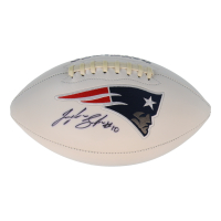 Josh Gordon Signed Patriots Logo Football (JSA) at PristineAuction.com