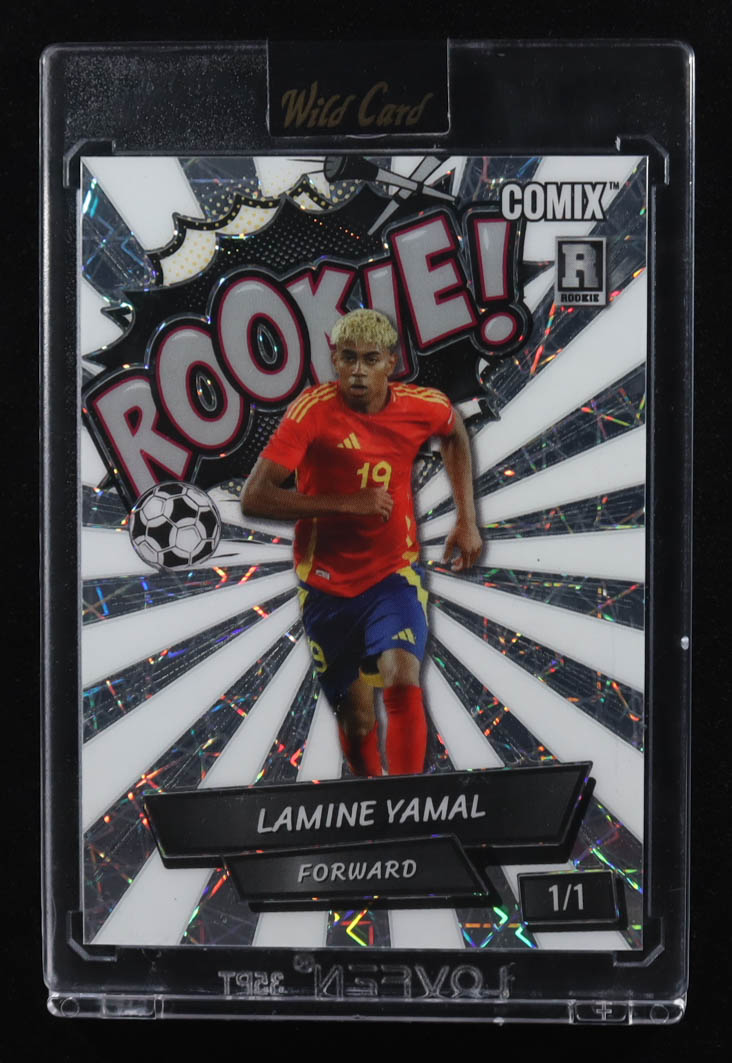 Lamine Yamal 2024 Wild Card Comix Rookie #ACBLR-LY01 RC #1/1 at PristineAuction.com Lamine Yamal 2024 Wild Card Comix Rookie #ACBLR-LY01 RC #1/1 at PristineAuction.com
