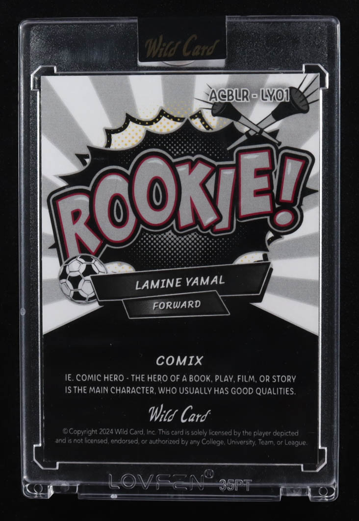 Lamine Yamal 2024 Wild Card Comix Rookie #ACBLR-LY01 RC #1/1 at PristineAuction.com Lamine Yamal 2024 Wild Card Comix Rookie #ACBLR-LY01 RC #1/1 at PristineAuction.com