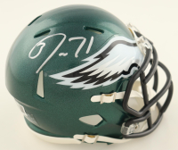Jason Peters Signed Eagles Speed Mini Helmet (Beckett) at PristineAuction.com