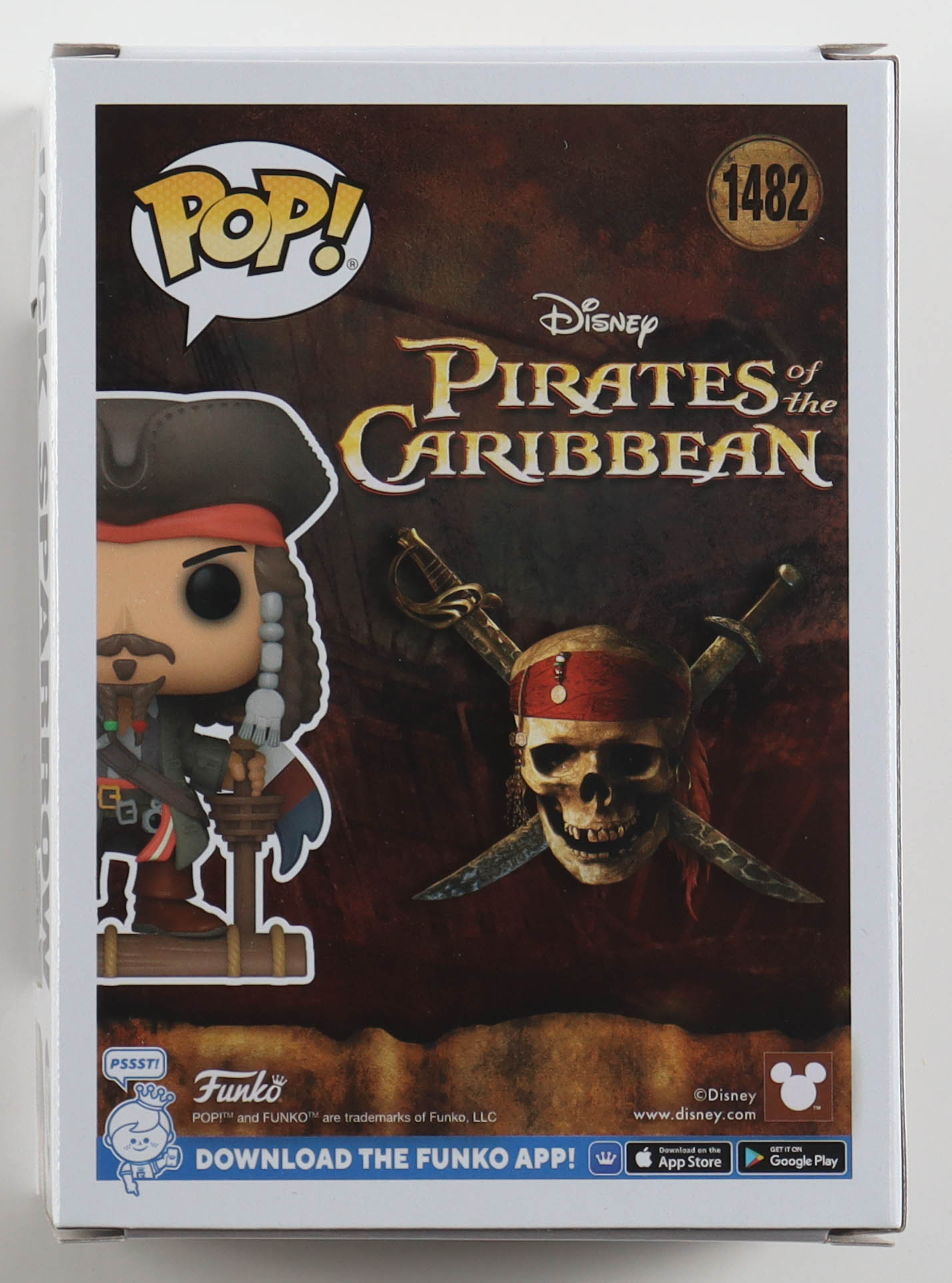 Johnny Depp Signed "Pirates of the Caribbean" #1482 Jack Sparrow Funko Pop! Vinyl Figure (Beckett) at PristineAuction.com Johnny Depp Signed "Pirates of the Caribbean" #1482 Jack Sparrow Funko Pop! Vinyl Figure (Beckett) at PristineAuction.com