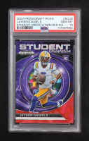 Jayden Daniels 2024 Panini Prizm Draft Picks Student Orientation Red Ice #5 RC (PSA 10) at PristineAuction.com