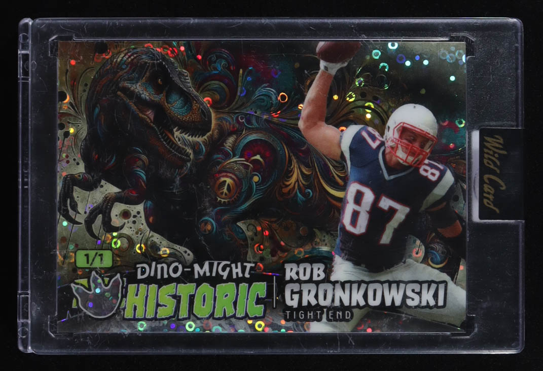 Rob Gronkowski 2024 Wild Card Alumination Dino-Might Prehistoric T-Rex #PHTRX3-RG #1/1 at PristineAuction.com Rob Gronkowski 2024 Wild Card Alumination Dino-Might Prehistoric T-Rex #PHTRX3-RG #1/1 at PristineAuction.com