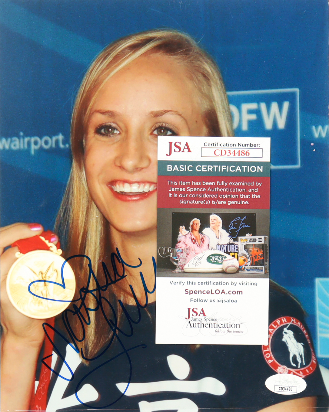 Nastia Liukin Signed 8x10 Photo (JSA) at PristineAuction.com Nastia Liukin Signed 8x10 Photo (JSA) at PristineAuction.com