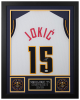Nikola Jokic Signed Custom Framed Jersey Display (JSA) at PristineAuction.com