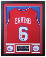 Julius Erving Signed Custom Framed Jersey Display (Beckett) at PristineAuction.com