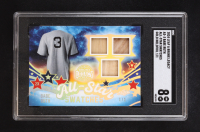 Babe Ruth 2024 Leaf A Bronx Legacy All-Star Swatches Spectrum Spectrum Gold Holofoil #AS3 #1/1 (SGC 8) at PristineAuction.com