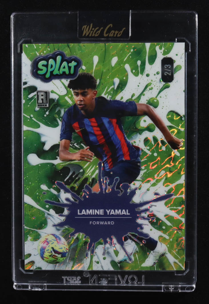 Lamine Yamal 2024 Wild Card Splat Rookie #SBLIME03-LX4 RC #2/3 at PristineAuction.com Lamine Yamal 2024 Wild Card Splat Rookie #SBLIME03-LX4 RC #2/3 at PristineAuction.com
