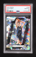 Zach Edey 2024-25 Panini Prizm Prizms Ice #249 RC (PSA 10) at PristineAuction.com