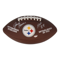 Jack Ham Signed Steelers Logo NFL Football Inscribed "HOF 88" (Schwartz) at PristineAuction.com