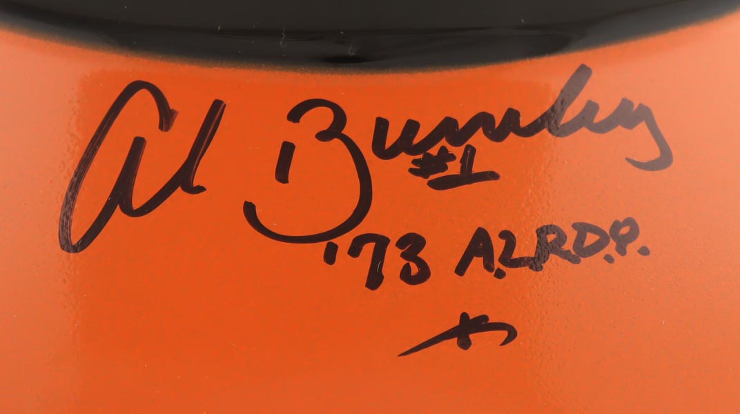 Al Bumbry Signed Orioles Full-Size Batting Helmet Inscribed "73 AL ROY" (Schwartz) at PristineAuction.com Al Bumbry Signed Orioles Full-Size Batting Helmet Inscribed "73 AL ROY" (Schwartz) at PristineAuction.com