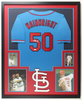 Adam Wainwright Signed Cardinals Custom Framed Jersey Display (JSA) at PristineAuction.com
