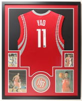Yao Ming Signed Rockets Custom Framed Jersey Display (Beckett) at PristineAuction.com