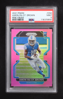 Amon-Ra St. Brown 2021 Panini Prizm Prizms Pink #358 RC (PSA 9) at PristineAuction.com