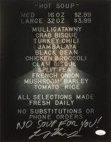 Larry Thomas Signed "Seinfeld" 11x14 Photo Inscribed "No Soup For You!" (JSA) at PristineAuction.com
