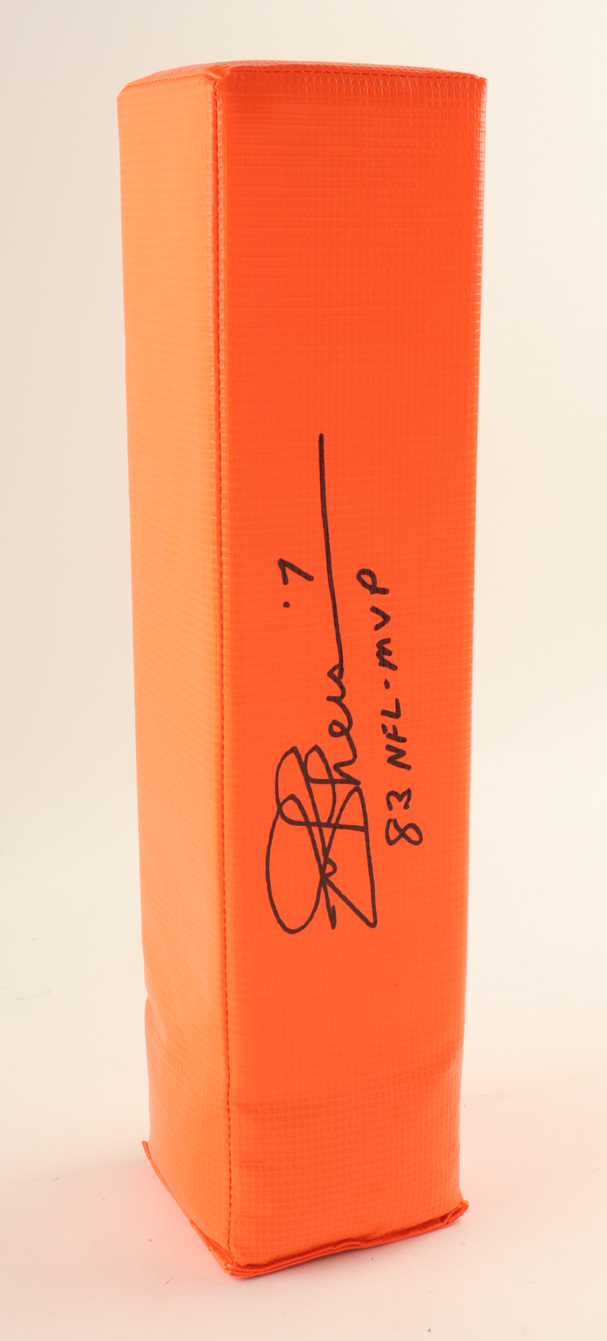 Joe Theismann Signed End Zone Pylon Inscribed "83 NFL MVP" (Schwartz) at PristineAuction.com Joe Theismann Signed End Zone Pylon Inscribed "83 NFL MVP" (Schwartz) at PristineAuction.com
