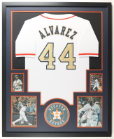 Yordan Alvarez Signed Astros Custom Framed Jersey Display (JSA) at PristineAuction.com