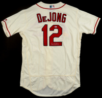Paul DeJong Signed Cardinals Majestic Authentic Jersey (Beckett) at PristineAuction.com