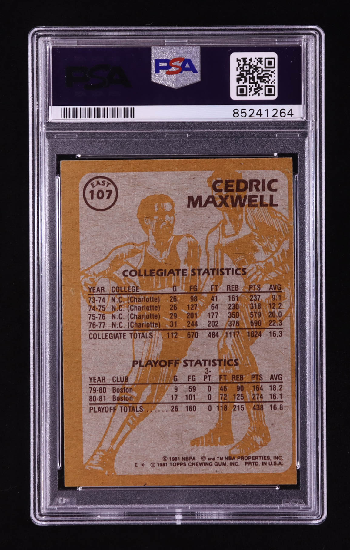 Cedric Maxwell Signed 1981-82 Topps #E107 (PSA Authentic) at PristineAuction.com Cedric Maxwell Signed 1981-82 Topps #E107 (PSA Authentic) at PristineAuction.com