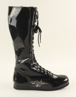 Ted DiBiase Signed Wrestling Boot (Schwartz) at PristineAuction.com