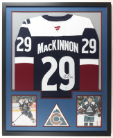Nathan MacKinnon Signed Avalanche Custom Framed Jersey Display (Fanatics) at PristineAuction.com