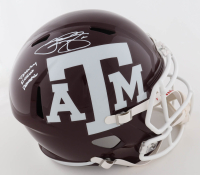Johnny Manziel Signed Texas A&M Aggies Full-Size Speed Helmet Inscribed "Johnny F***** Football" (Schwartz) at PristineAuction.com