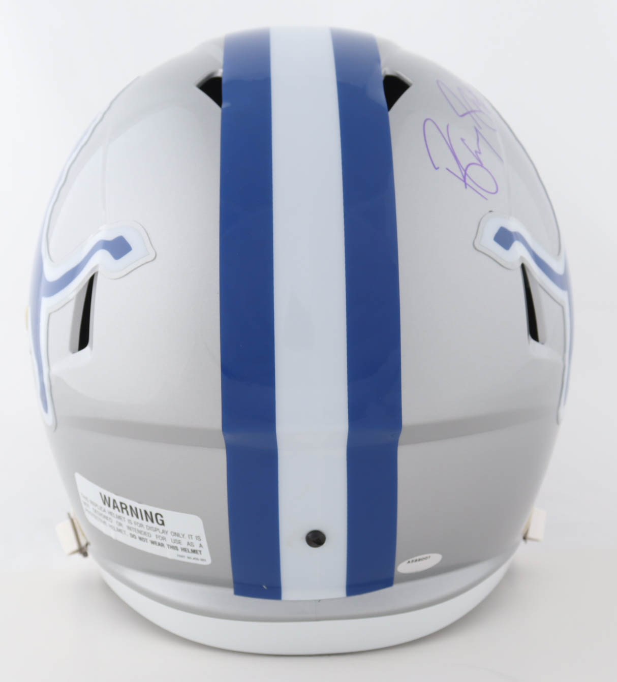 Barry Sanders Signed Lions Full-Size Throwback Alternate Speed Helmet (Schwartz) at PristineAuction.com Barry Sanders Signed Lions Full-Size Throwback Alternate Speed Helmet (Schwartz) at PristineAuction.com