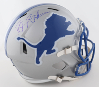Barry Sanders Signed Lions Full-Size Throwback Alternate Speed Helmet (Schwartz) at PristineAuction.com